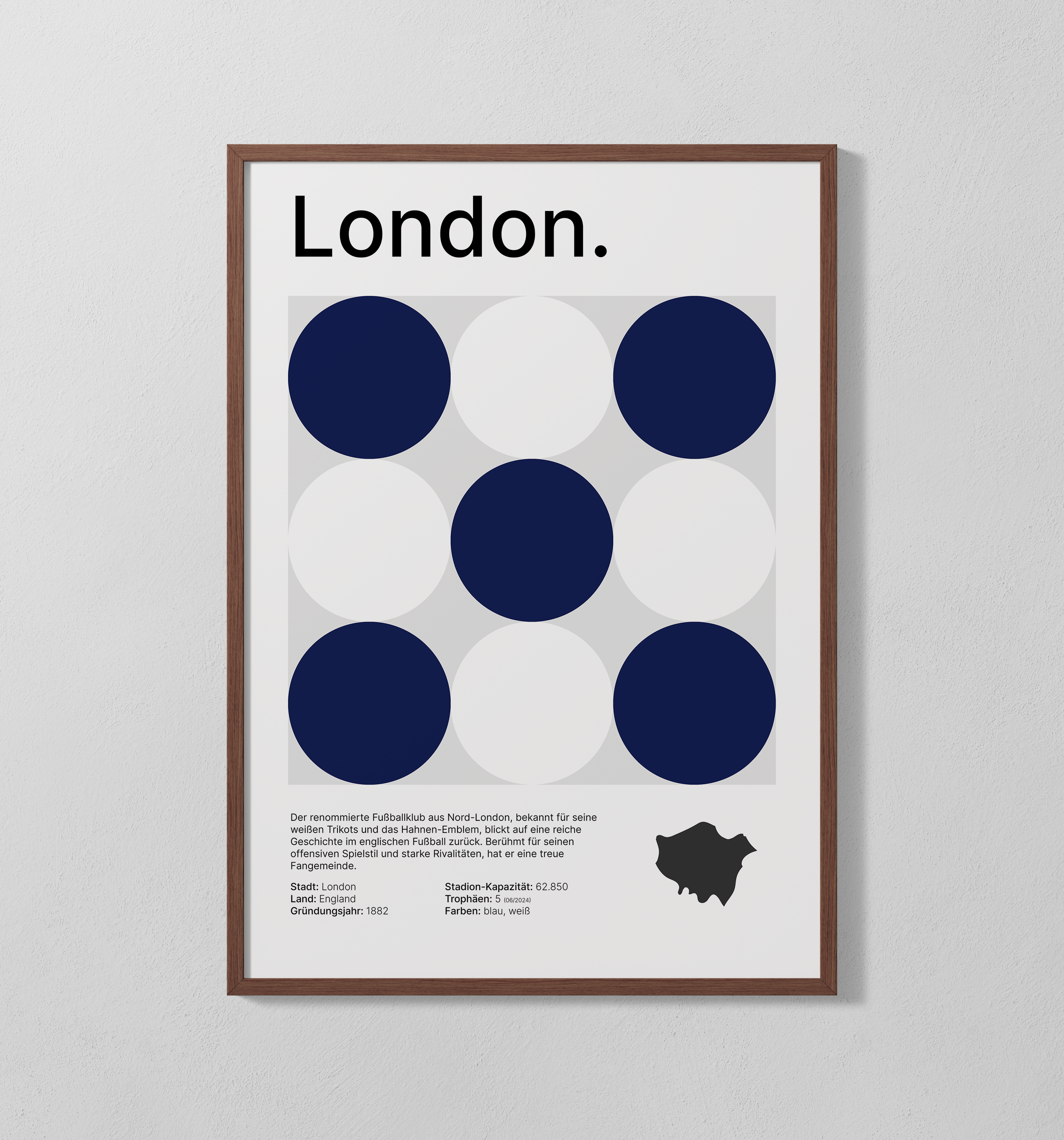 London weiß-blau | Poster